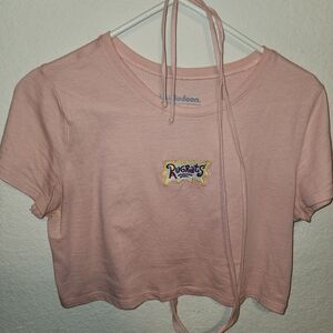 Nickelodeon Pink Crop Top
